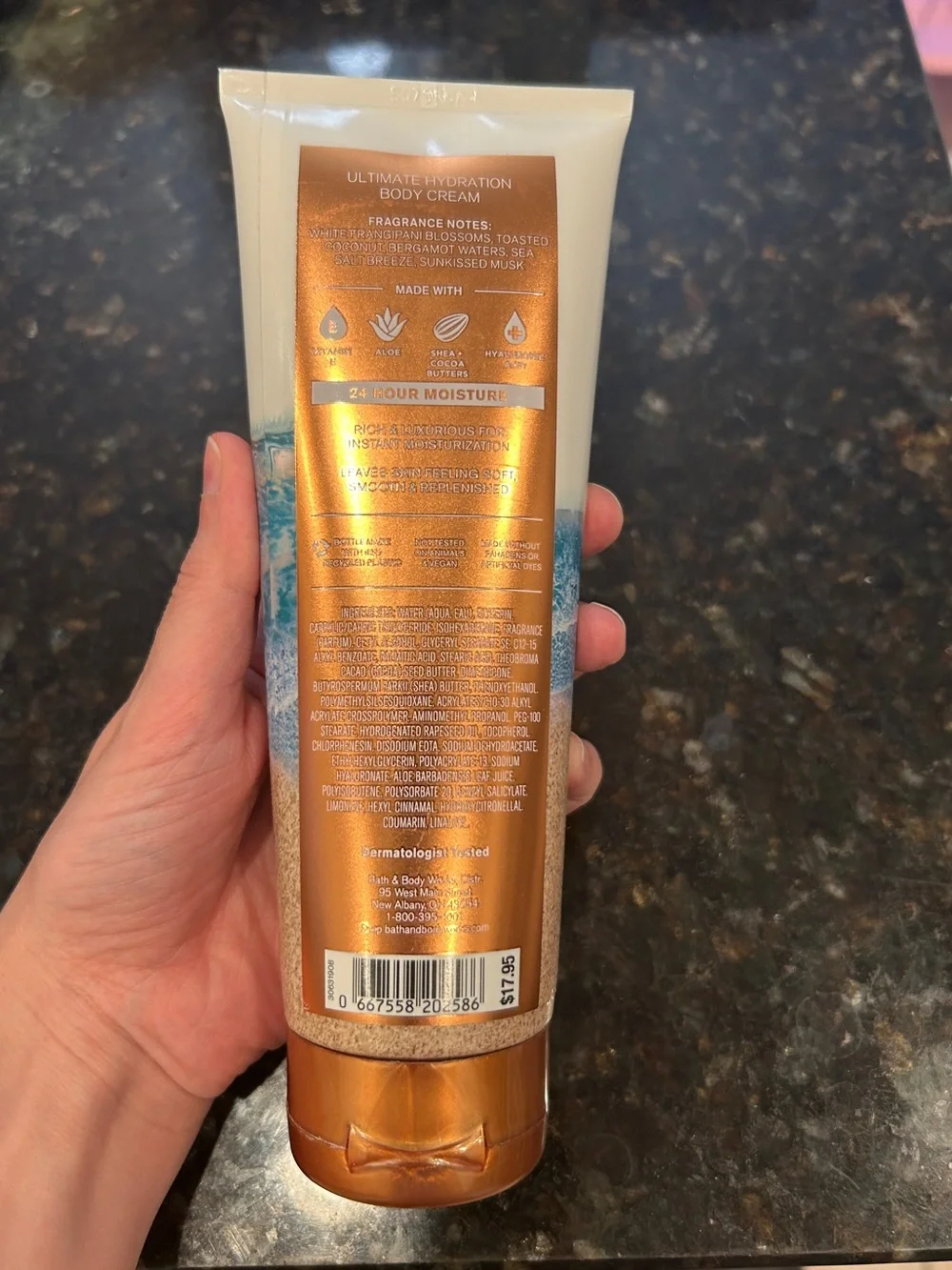 Bath & Body Works “At The Beach” Body Cream - Barely Used